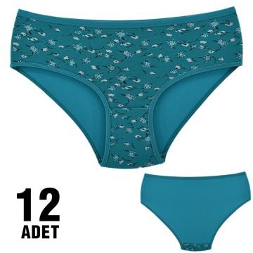 Dondeza 201-60 Desenli Bayan Ara Beden Külot 12'li