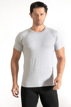 Seher 0003 Renkli Sıfır Yaka Erkek Fanila 6'lı GRİ - 5/XL