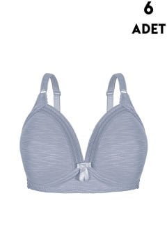 Aysemin 5100 C Cup Balensiz Desteksiz Bayan Sütyen 6'lı