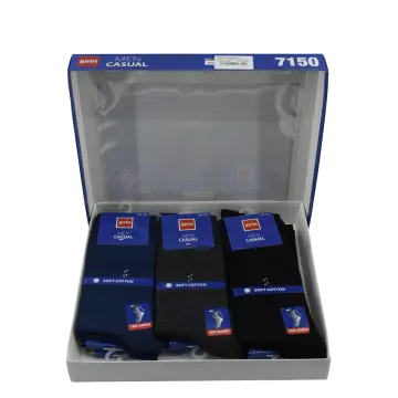 Şirin 7150-002 Kutulu Dört Mevsim Ter Emici Erkek Penye Soket Çorap 12'li
