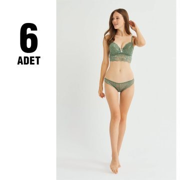 Cansoy 311 Dolgulu Bustiyer  Bayan Sütyen Takım 6'lı