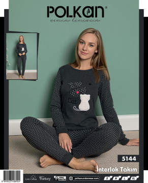 Polkan 5144 İnterlok Bayan Pijama Takımı