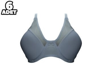 Liza 2020 C Cup Balenli Desteksiz Sütyen 6'lı
