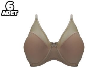 Liza 2020 C Cup Balenli Desteksiz Sütyen 6'lı