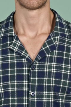 Pijadore 1954 (M-L-XL-XXL) Uzun Kollu Erkek Pijama Takım 4'lü LACİVERT - M-L-XL-XXL