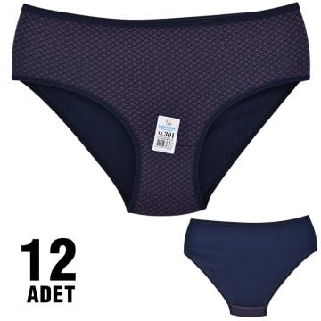 Dondeza 301-108 Desenli Bayan Bato 12'li