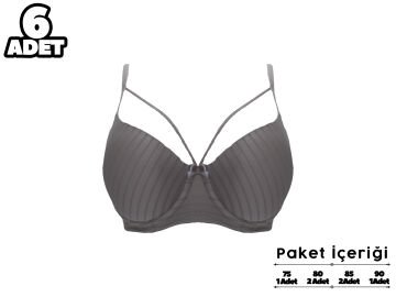 Liza 2030 Balenli Destekli Sütyen 6'lı