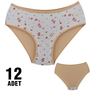 Dondeza 301-66 Desenli Bayan Bato 12'li