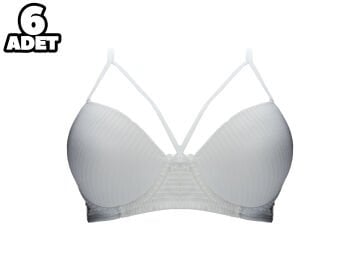 Liza 2040 Balenli Desteksiz Sütyen 6'lı