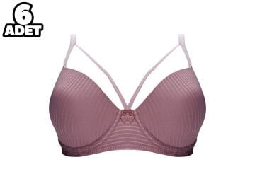 Liza 2040 Balenli Desteksiz Sütyen 6'lı