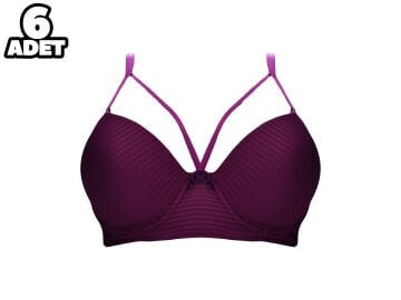 Liza 2040 Balenli Desteksiz Sütyen 6'lı