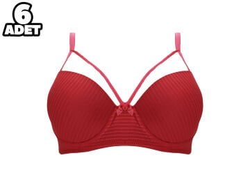 Liza 2040 Balenli Desteksiz Sütyen 6'lı