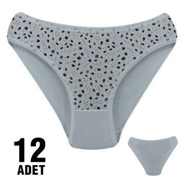 Dondeza 101-114 Desenli Bayan Bikini 12'li