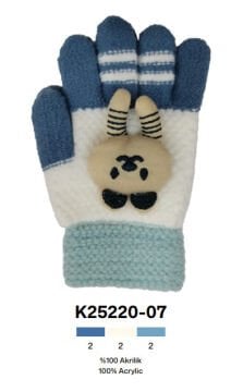Kitti P-K25220-07 3-6 Yaş Örme Erkek Çocuk Eldiven 6'lı