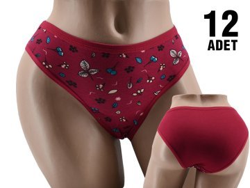 Dondeza Desenli Bayan Bikini 12'li