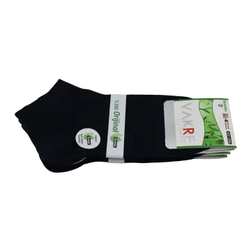 Vakre 9304-3 (40-45 NO) Dikişsiz Erkek Bambu Patik Çorap 12'li