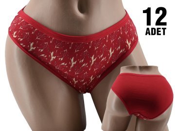 Dondeza Desenli Bayan Bikini 12'li