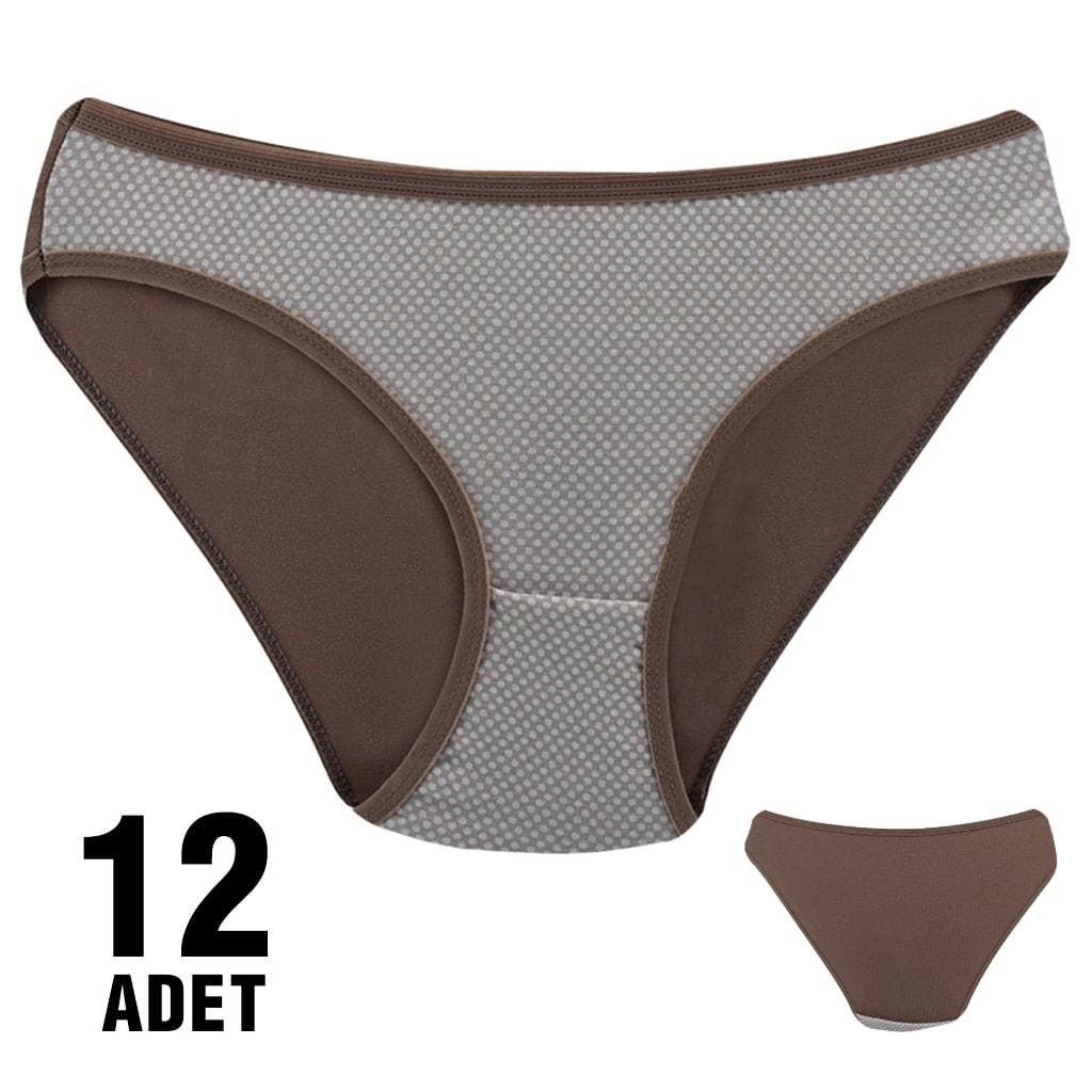 Dondeza 101-125 Desenli Bayan Bikini 12'li
