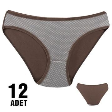 Dondeza 101-125 Desenli Bayan Bikini 12'li