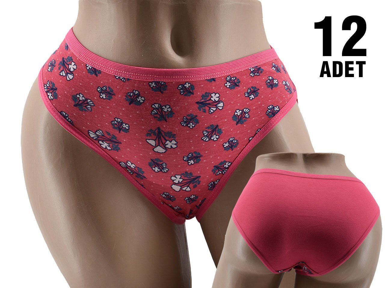 Dondeza 457 Desenli Bayan Bikini 12'li