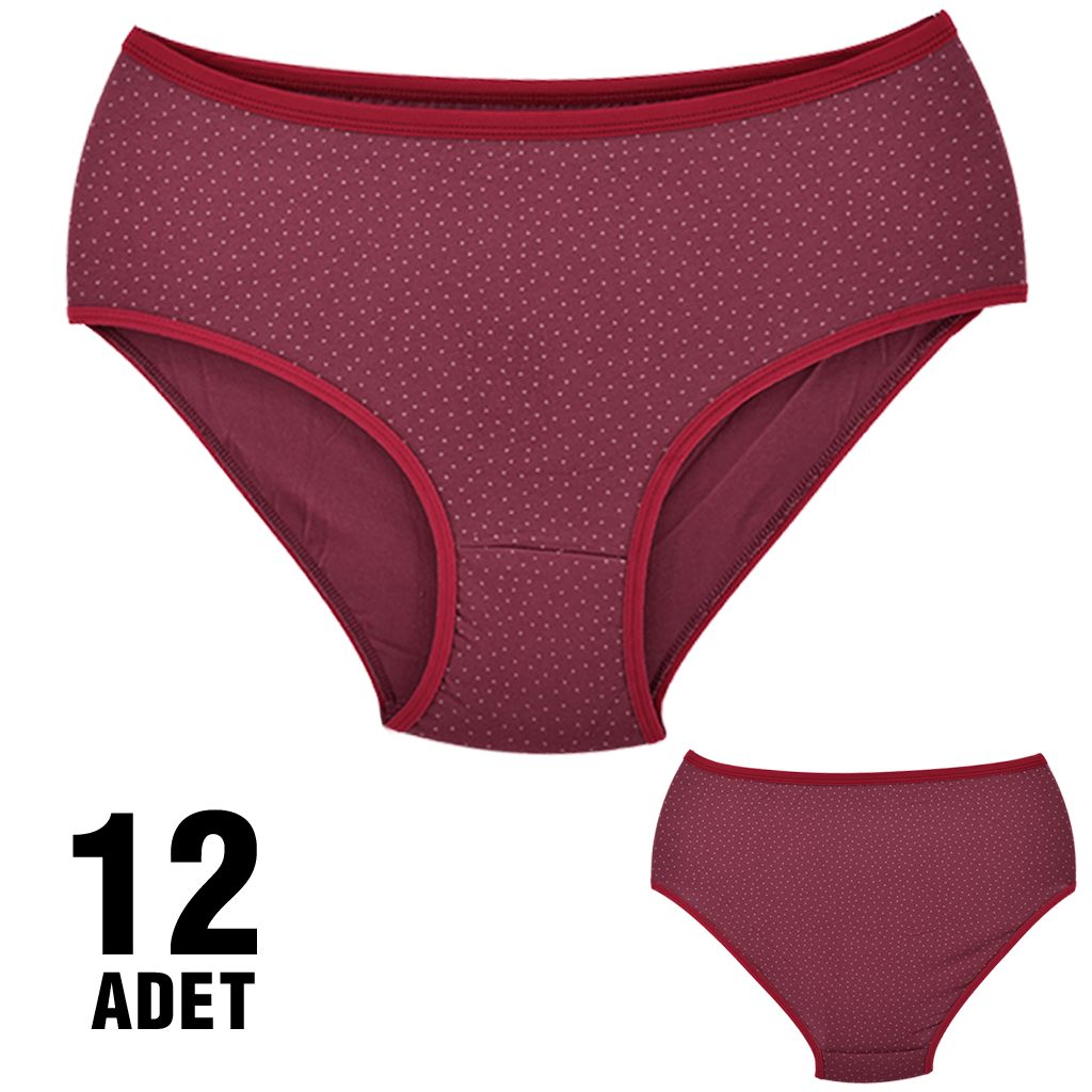 Dondeza 301-51 Desenli Bayan Bato 12'li