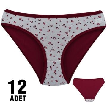 Dondeza 101-116 Desenli Bayan Bikini 12'li