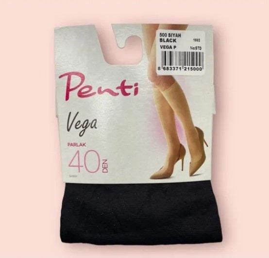 Penti Vega Bayan Pantolon Çorap 12'li SİYAH(500) - STANDART