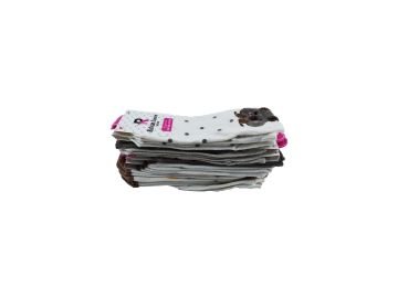 Pelin 12-5 Naturel Penye Parfümlü 3 Boyutlu Bayan Patik 12'li