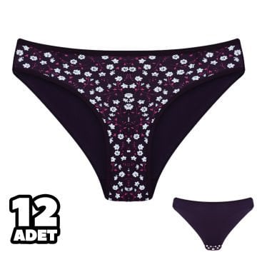 Dondeza 101-131 Desenli Bayan Bikini 12'li