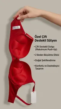 Cansoy 747 B Cup (75-80-85-90) Balenli Destekli Bayan Sütyen 6'lı