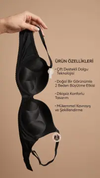 Cansoy 747 B Cup (75-80-85-90) Balenli Destekli Bayan Sütyen 6'lı
