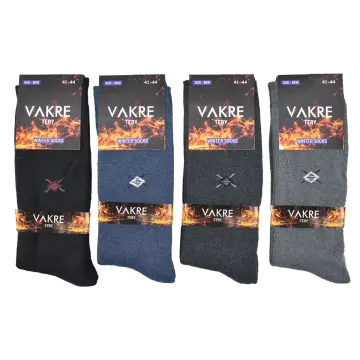 Vakre 9618-17 (41-44) Erkek Penye Havlu Kışlık Çorap 12'li