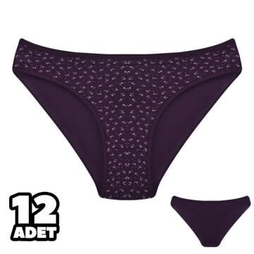 Dondeza 101-129 Desenli Bayan Bikini 12'li