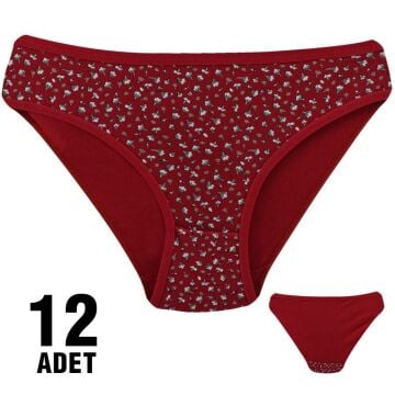 Dondeza 101-123 Desenli Bayan Bikini 12'li