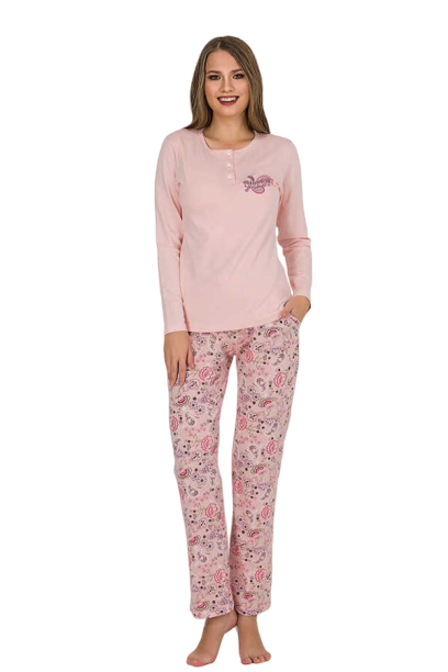 Berland 3180 Bayan Modal Uzun Kol Pijama Takımı