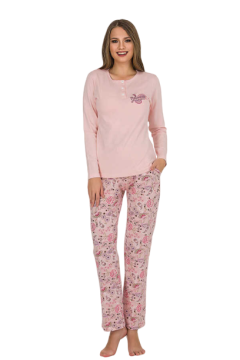 Berland 3180 Bayan Modal Uzun Kol Pijama Takımı
