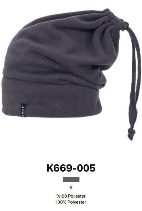 Suyutti 669-005 Gri İpli Stoperli Erkek Polar Bere 6'lı