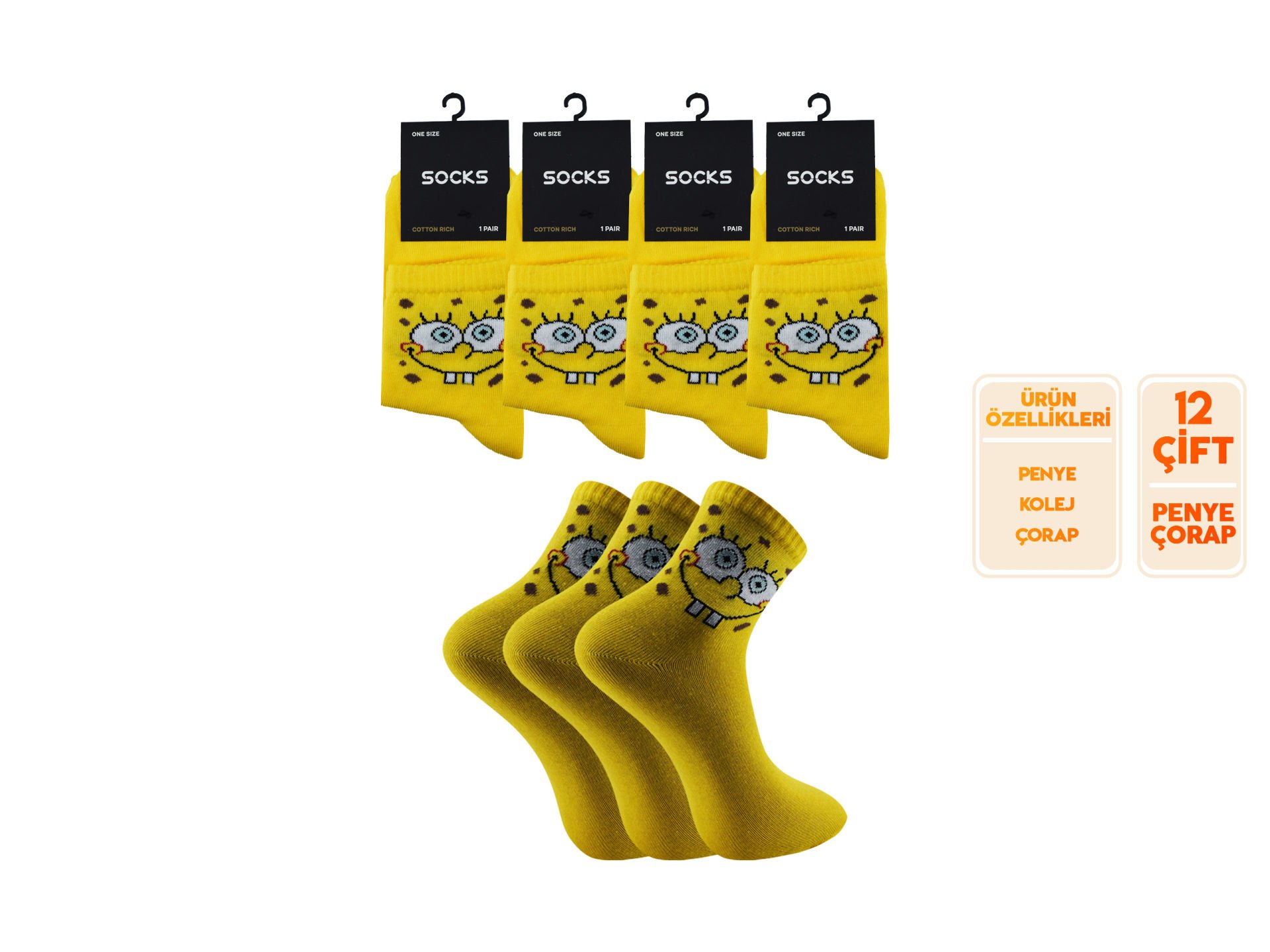 Esinti 89 Bayan Kolej Çorap 12'li