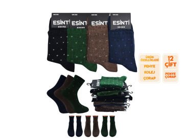 Esinti 136 Bayan Kolej Çorap 12'li