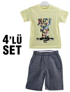 Fantastic Erkek Çocuk Takım 5-6-7-8 Yaş 4 Lü