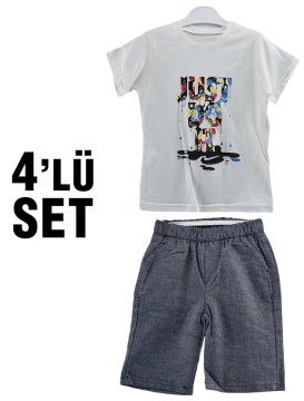 Fantastic Erkek Çocuk Takım 5-6-7-8 Yaş 4 Lü
