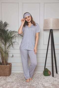 Tekten 5000 Kısa Kollu Bayan Pijama Takımı