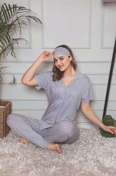 Tekten 5000 Kısa Kollu Bayan Pijama Takımı
