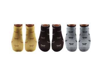 Esinti 33-2 (36-40) Naturel Pamuk Bayan Patik Çorap 12'li