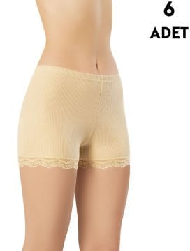 Kota 5022-2 Bayan Dantelli Şort 6'lı