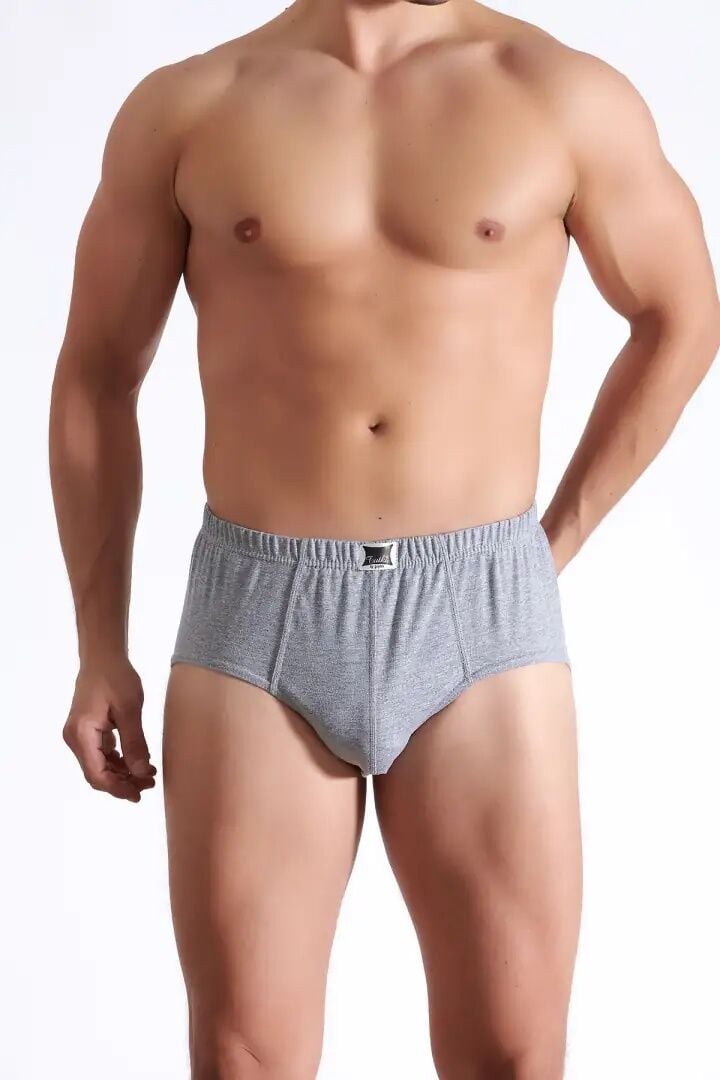 Tutku 0109 Erkek Renkli Kom Slip Külot 12'li GRİ - 5/XL