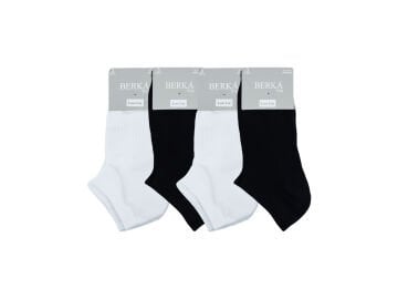 Berka Taban Altı Havlu Dikişsiz Bayan Spor Patik Çorap 12'li