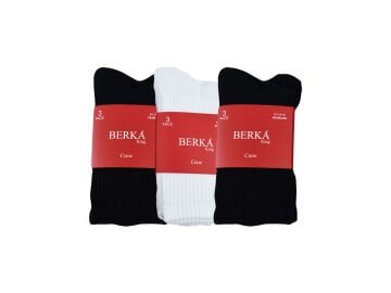 Berka Taban Altı Havlu Dikişsiz Bayan Spor Soket Çorap 12'li