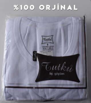 Tutku 0127 Erkek Çocuk Penye Bisiklet Yaka Atlet 6'lı