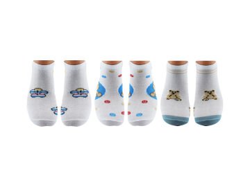 Esinti 33-7 (36-40) Naturel Pamuk Bayan Patik Çorap 12'li